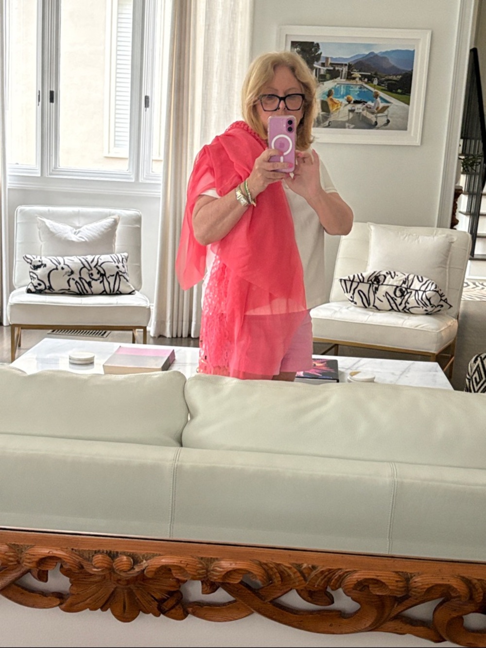 🧣 4 Scarf Bundle Pinks and Corals - Picture 10 of 10